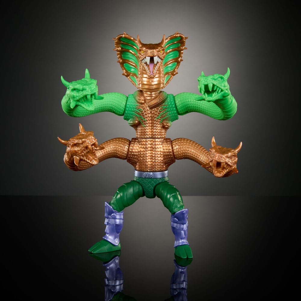 MOTU x TMNT: Turtles Of Grayskull Figura Deluxe King Hiss 14 cm