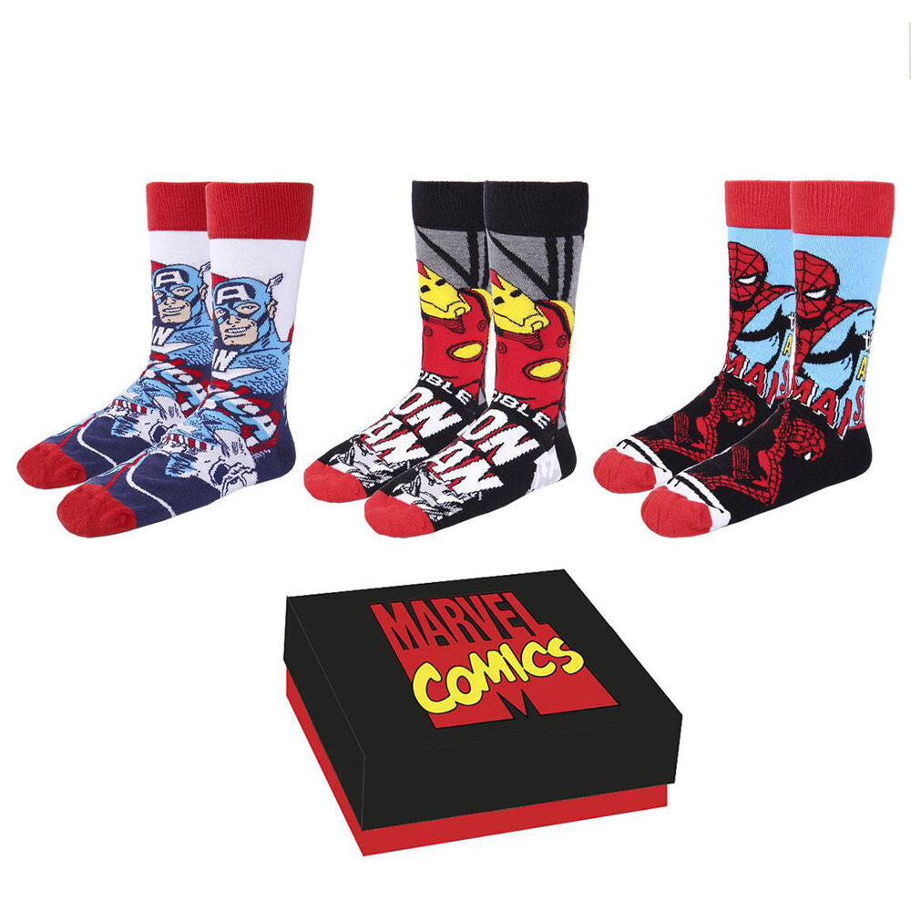 Set 3 calcetines Marvel Frikytopia