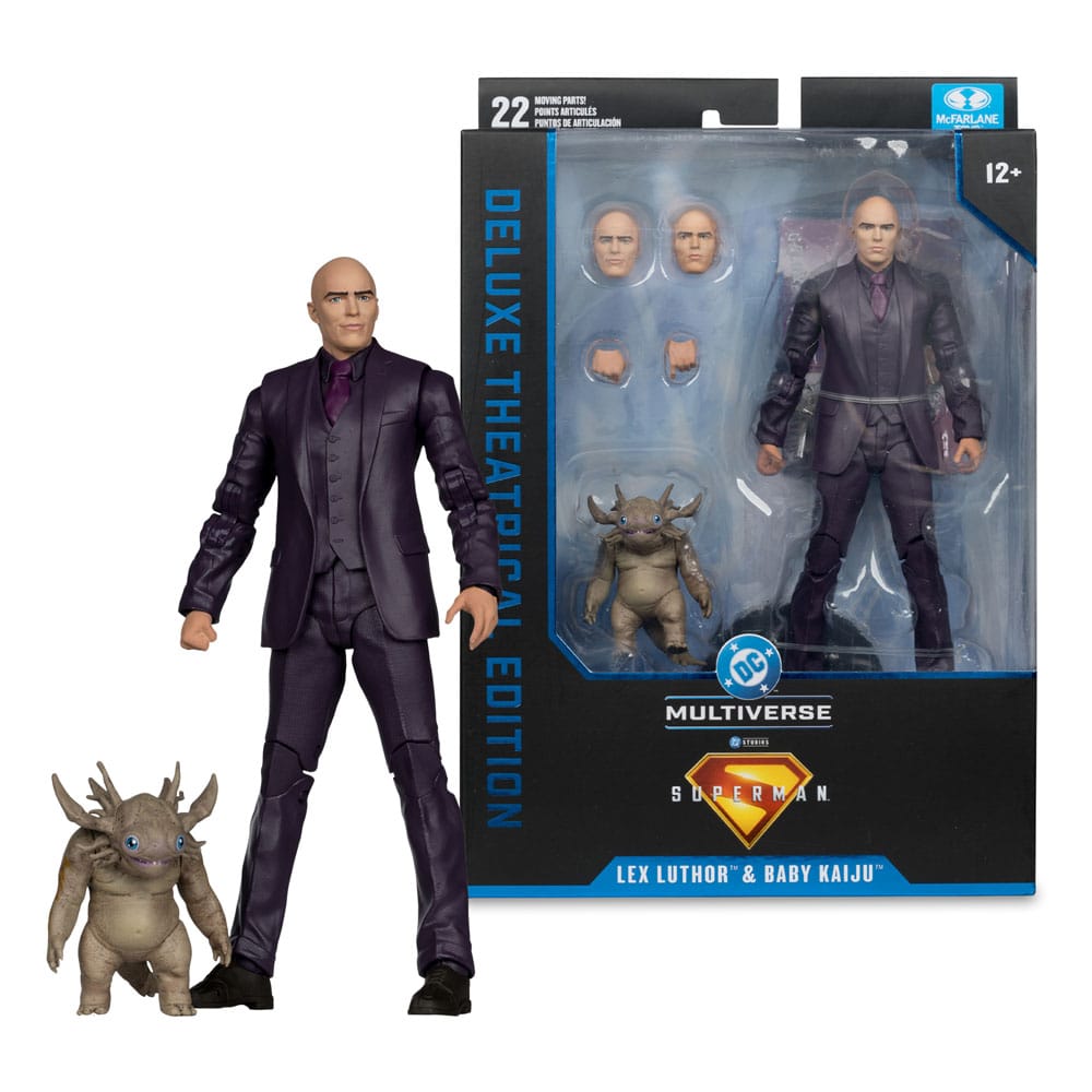 Superman (2025) DC Multiverse Figura Deluxe Lex Luthor With Baby Kaiju (Deluxe Theatrical Edition) 18 cm