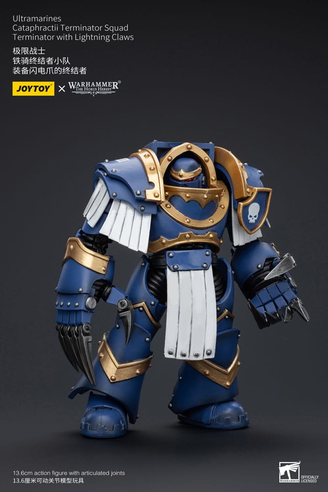 Warhammer The Horus Heresy Figura 1/18 Ultramarines Cataphractii Terminator Squad Terminator With Lightning Claws 14 cm