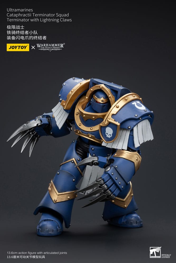 Warhammer The Horus Heresy Figura 1/18 Ultramarines Cataphractii Terminator Squad Terminator With Lightning Claws 14 cm