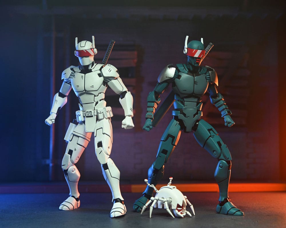 Tortugas Ninja (The Last Ronin) Pack de 2 Figuras Synja Robots 18 cm
