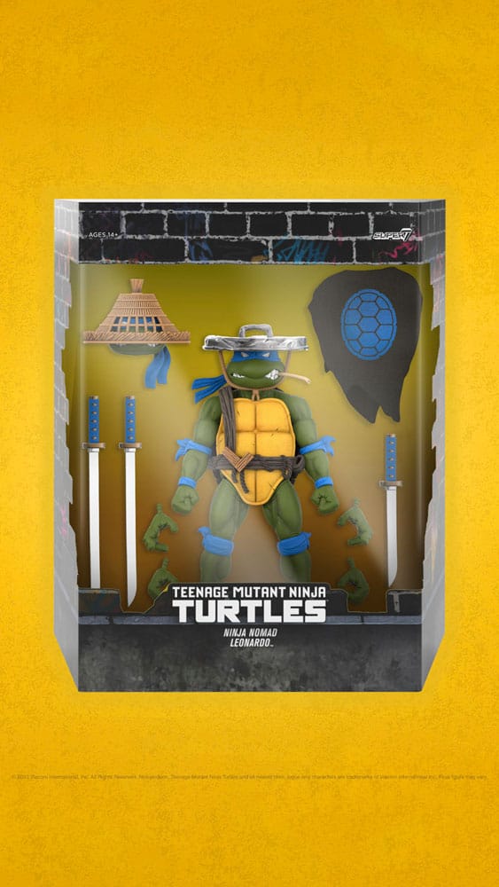 Teenage Mutant Ninja Turtles Figura Ultimates Ninja Nomad Leonardo 18 cm