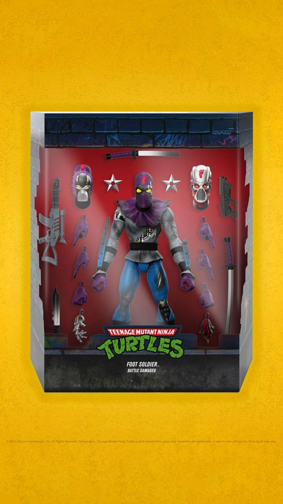 Teenage Mutant Ninja Turtles Figura Ultimates Foot Soldier (Battle Damaged) 18 cm
