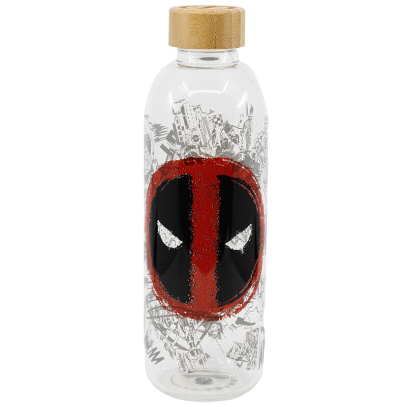 Botella cristal Deadpool Marvel 1030ml Frikytopia