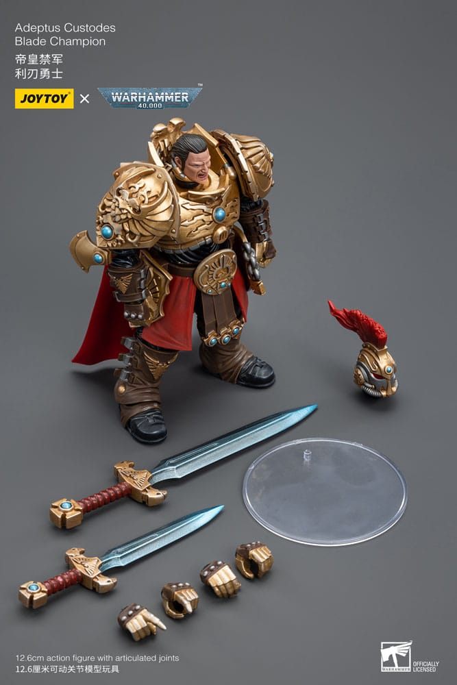 Warhammer 40k Figura 1/18 Adeptus Custodes Blade Champion 12 cm