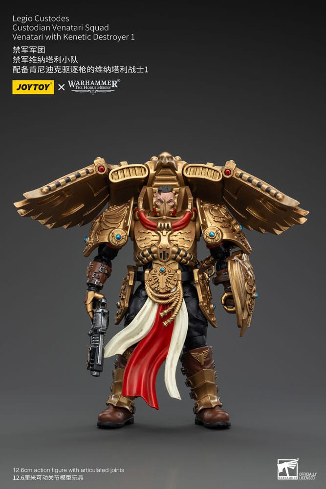 Warhammer The Horus Heresy Figura 1/18 Legio Custodes Custodian Venatari Squad Venatari With Kenetic Destroyer 1 13 cm