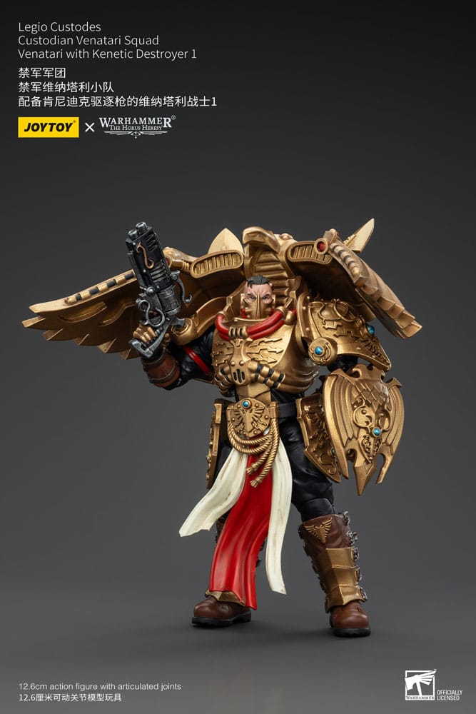 Warhammer The Horus Heresy Figura 1/18 Legio Custodes Custodian Venatari Squad Venatari With Kenetic Destroyer 1 13 cm