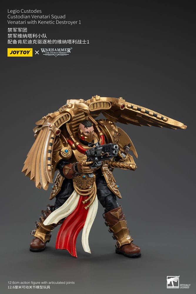 Warhammer The Horus Heresy Figura 1/18 Legio Custodes Custodian Venatari Squad Venatari With Kenetic Destroyer 1 13 cm