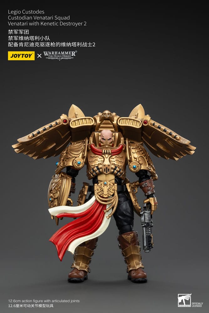 Warhammer The Horus Heresy Figura 1/18 Legio Custodes Custodian Venatari Squad Venatari with Kenetic Destroyer 2 13 cm Frikytopia