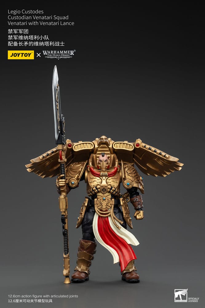 Warhammer The Horus Heresy Figura 1/18 Legio Custodes Custodian Venatari Squad Venatari With Venatari Lance 13 cm