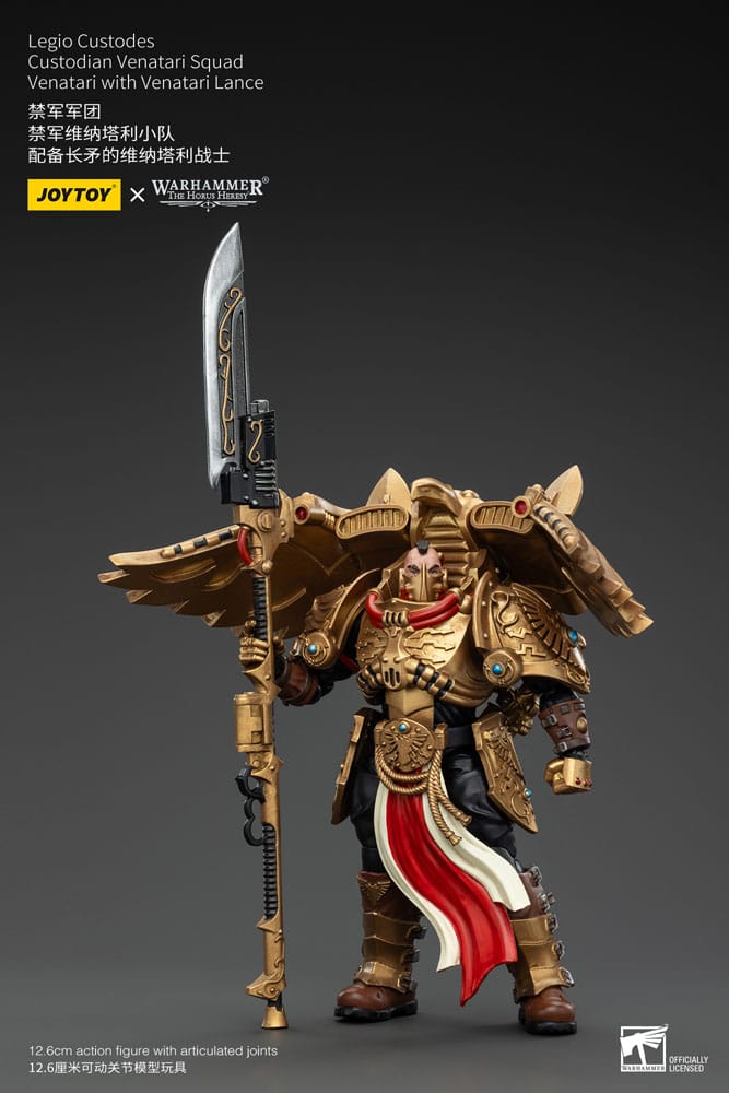 Warhammer The Horus Heresy Figura 1/18 Legio Custodes Custodian Venatari Squad Venatari With Venatari Lance 13 cm