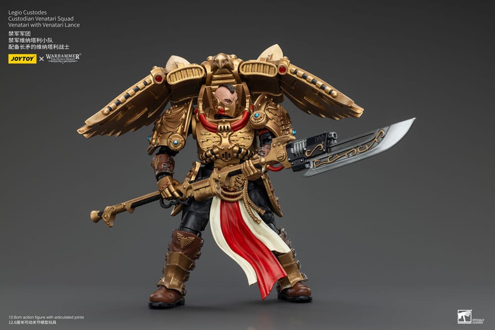 Warhammer The Horus Heresy Figura 1/18 Legio Custodes Custodian Venatari Squad Venatari With Venatari Lance 13 cm
