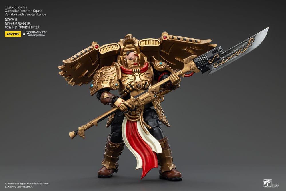 Warhammer The Horus Heresy Figura 1/18 Legio Custodes Custodian Venatari Squad Venatari With Venatari Lance 13 cm