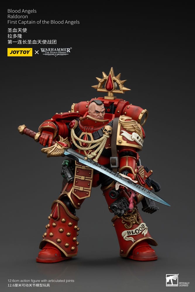 Warhammer The Horus Heresy Figura 1/18 Blood Angels Raldoron First Captain Of The Blood Angels 13 cm
