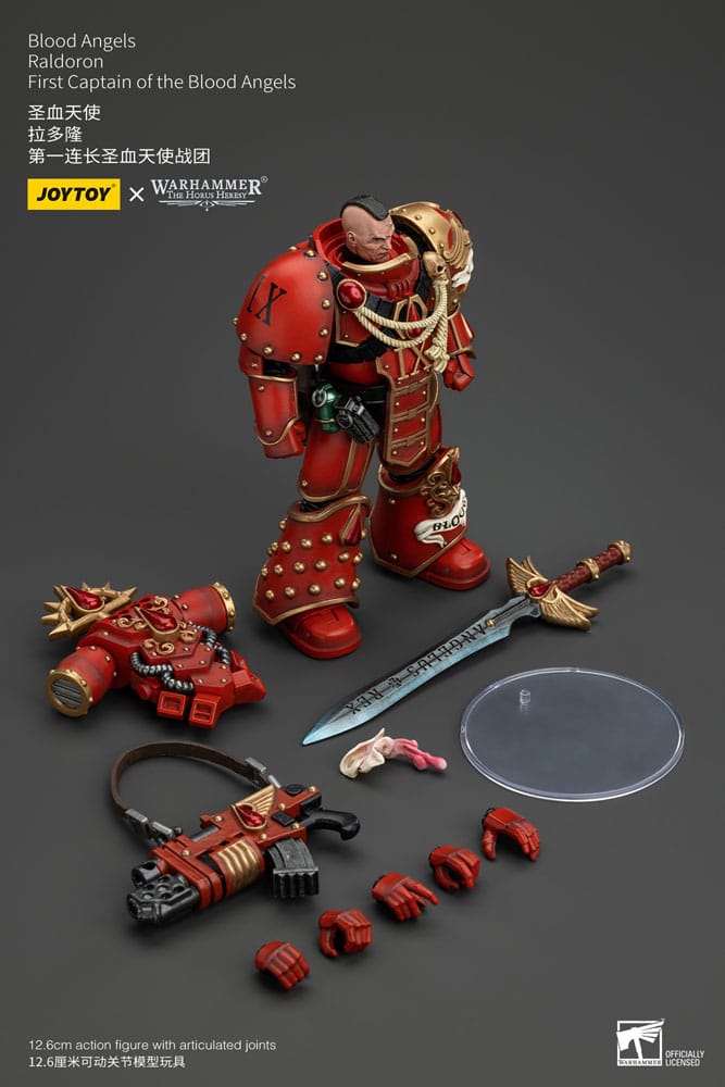 Warhammer The Horus Heresy Figura 1/18 Blood Angels Raldoron First Captain Of The Blood Angels 13 cm
