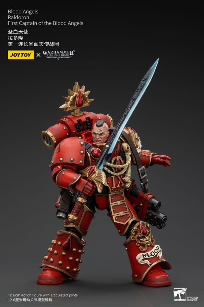 Warhammer The Horus Heresy Figura 1/18 Blood Angels Raldoron First Captain Of The Blood Angels 13 cm