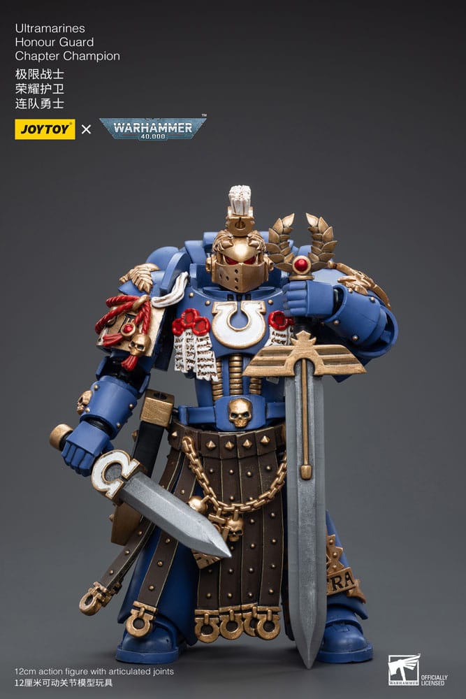 Warhammer 40k Figura 1/18 Ultramarines Honour Guard Chapter Champion 12 cm