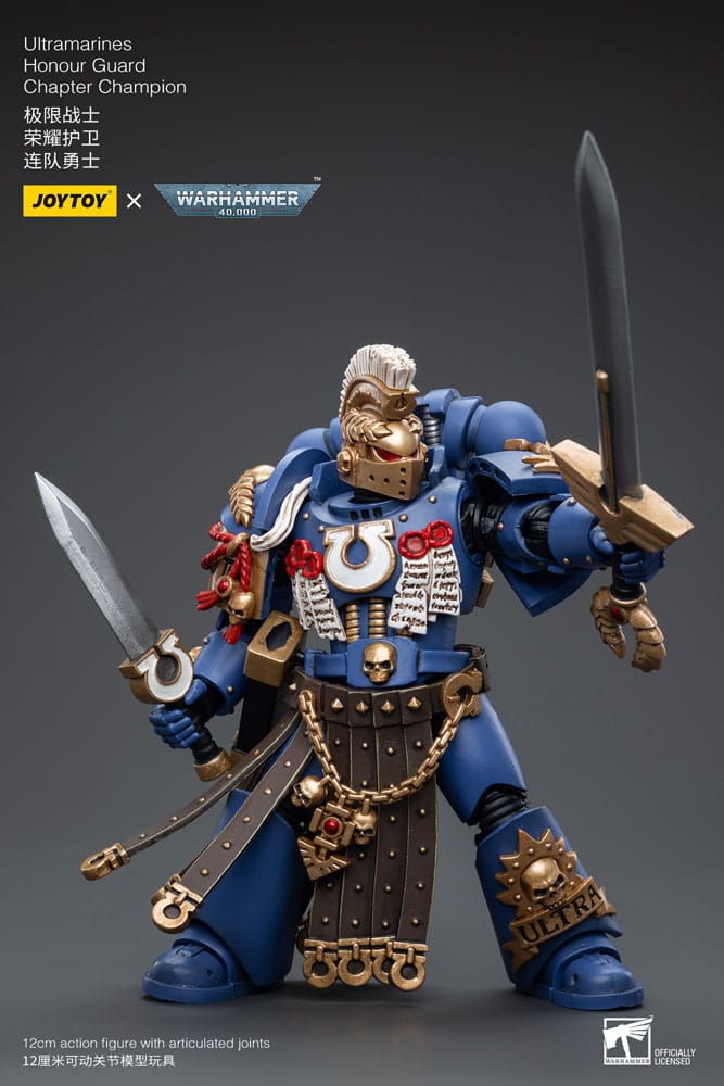 Warhammer 40k Figura 1/18 Ultramarines Honour Guard Chapter Champion 12 cm