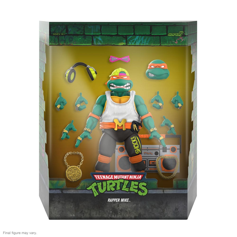 Teenage Mutant Ninja Turtles Figura Ultimates Rappin' Mike 18 cm