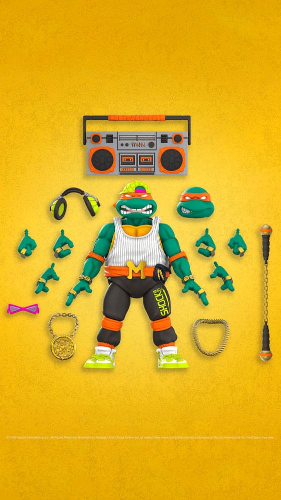 Teenage Mutant Ninja Turtles Figura Ultimates Rappin' Mike 18 cm