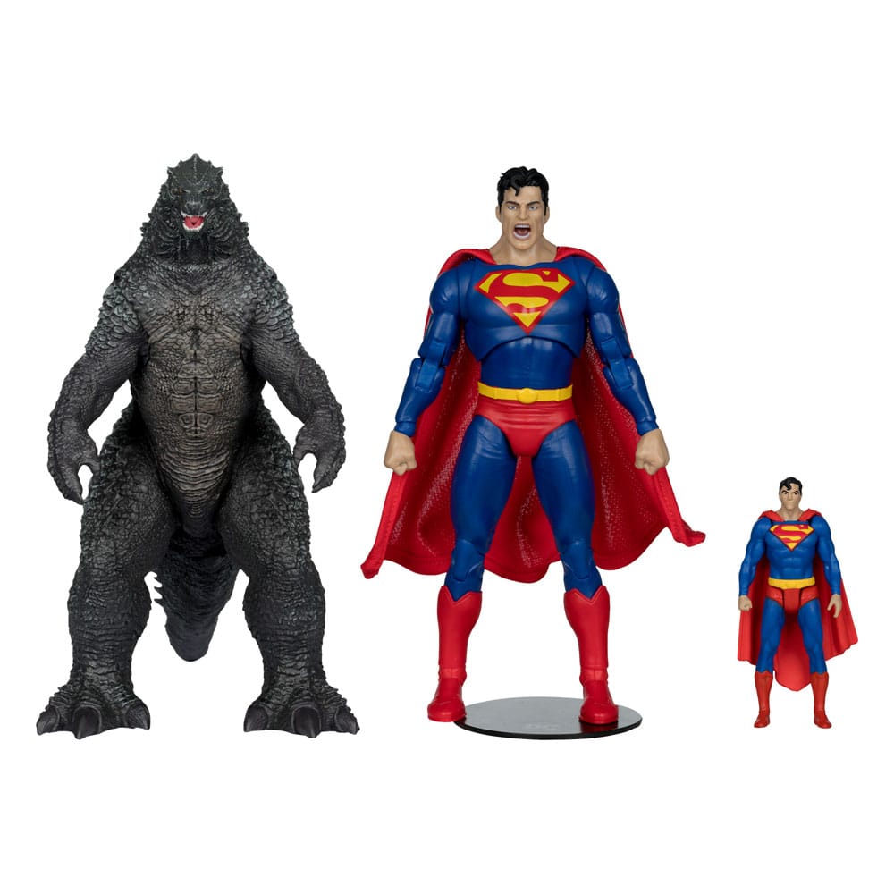 DC Justice League Monsterverse DC Multiverse Pack de 2 Figuras Superman Vs. Godzilla 30 cm