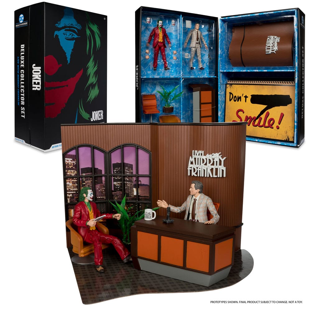 Joker DC Multiverse (Joker Movie) Figura Deluxe Colllector The Joker (Live With Murray Franklin) Limited Edition 18 cm