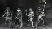 Universal Monsters x Teenage Mutant Ninja Turtles pack de 4 Figuras Turtles Black & White 18 cm