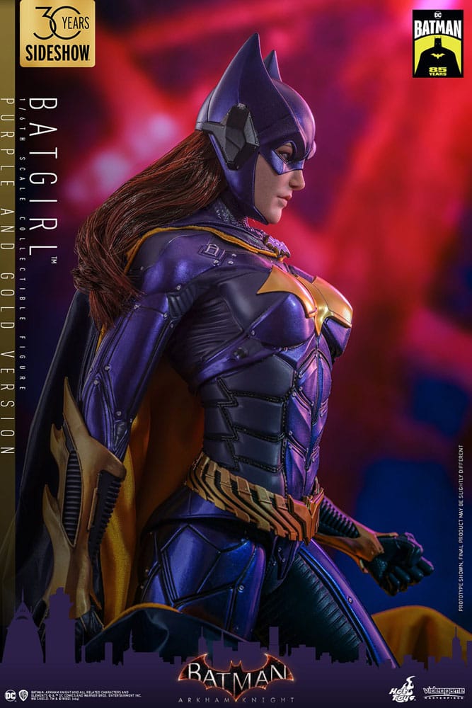 Batman Arkham Knight Figura Videogame Masterpiece 1/6 Batgirl (Purple And Gold Version) Exclusive 30 cm