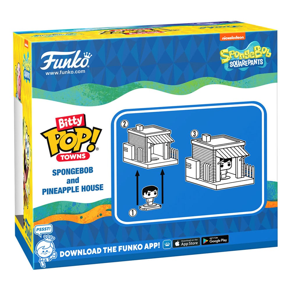 Figura Bitty POP Town Bob Esponja - Sponge Bob At Home
