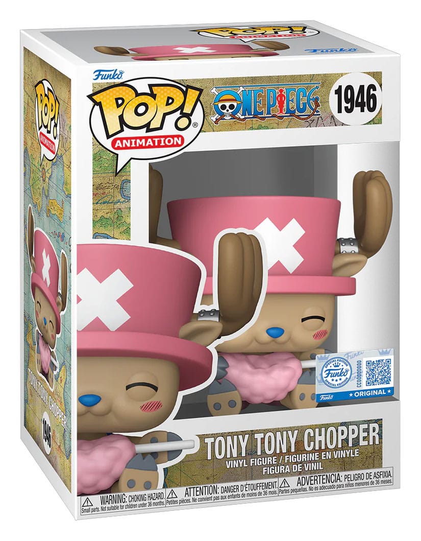 Funko Pop! Tony Tony Chopper with Cotton Candy heo Exclusive — ONE PIECE
