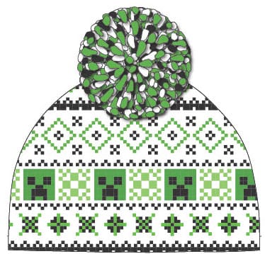 Minecraft Gorro Pom-Pom