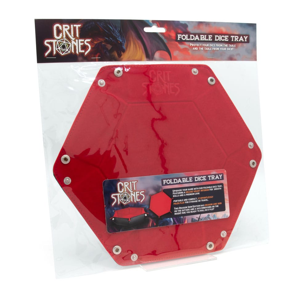 CritStones Bandeja Plegable para Dados Red