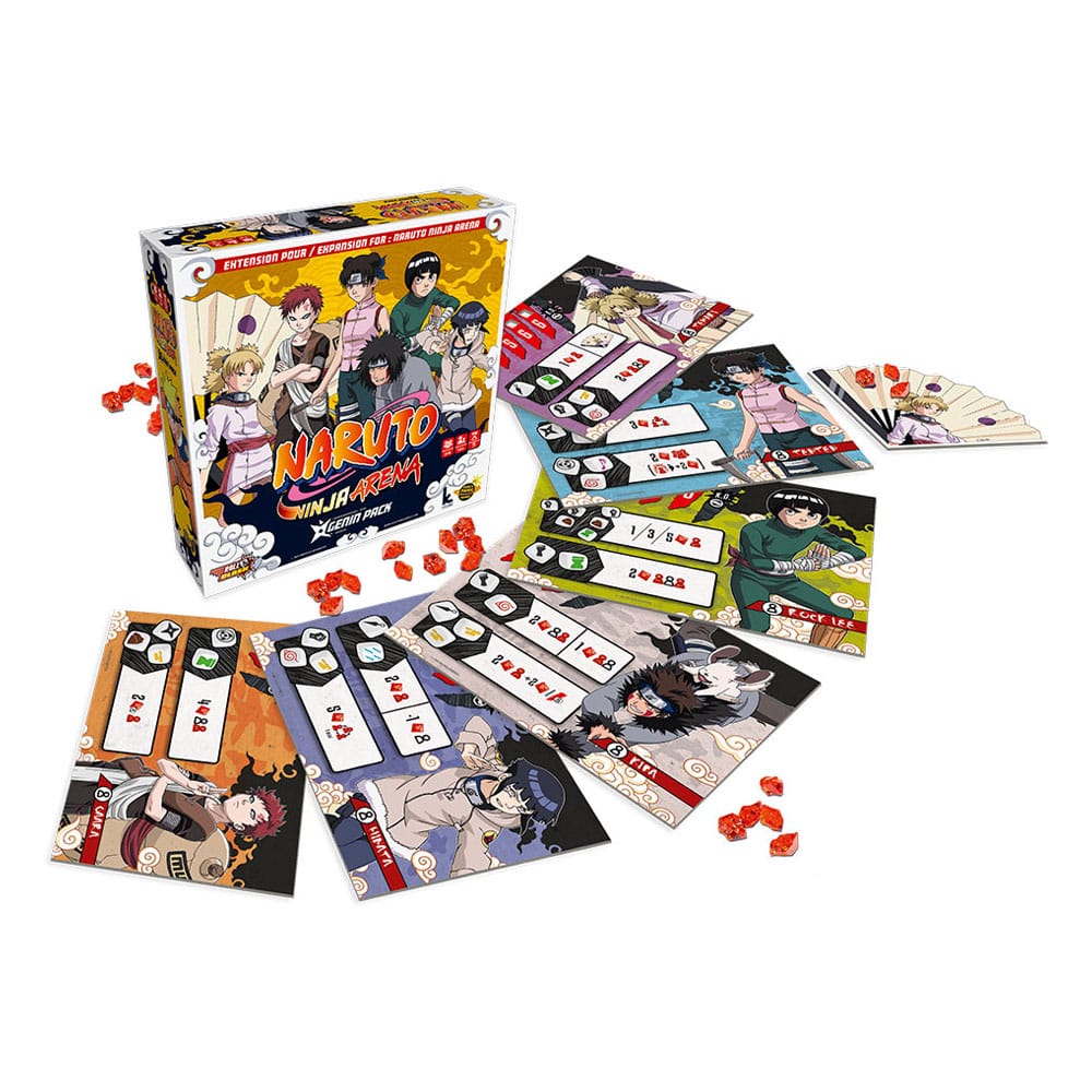 Juego de Mesa Naruto Ninja Arena Genin Pack Edad Recomendada 10 Años (ingles)