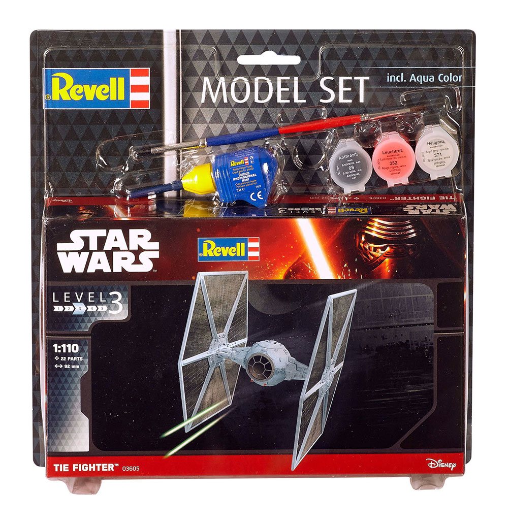 Star Wars Maqueta 1/110 Model Set TIE Fighter 9 cm