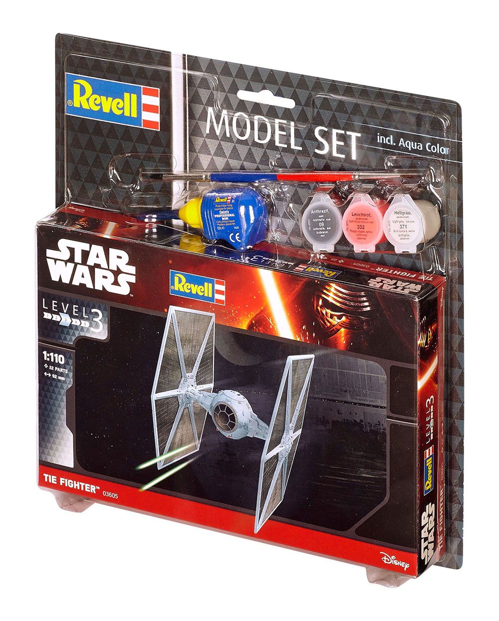 Star Wars Maqueta 1/110 Model Set TIE Fighter 9 cm