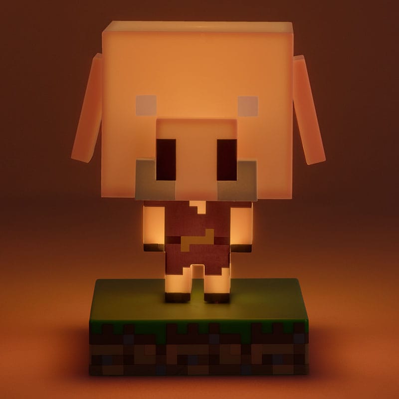 Minecraft Lámpara Icons Piglin 11 cm