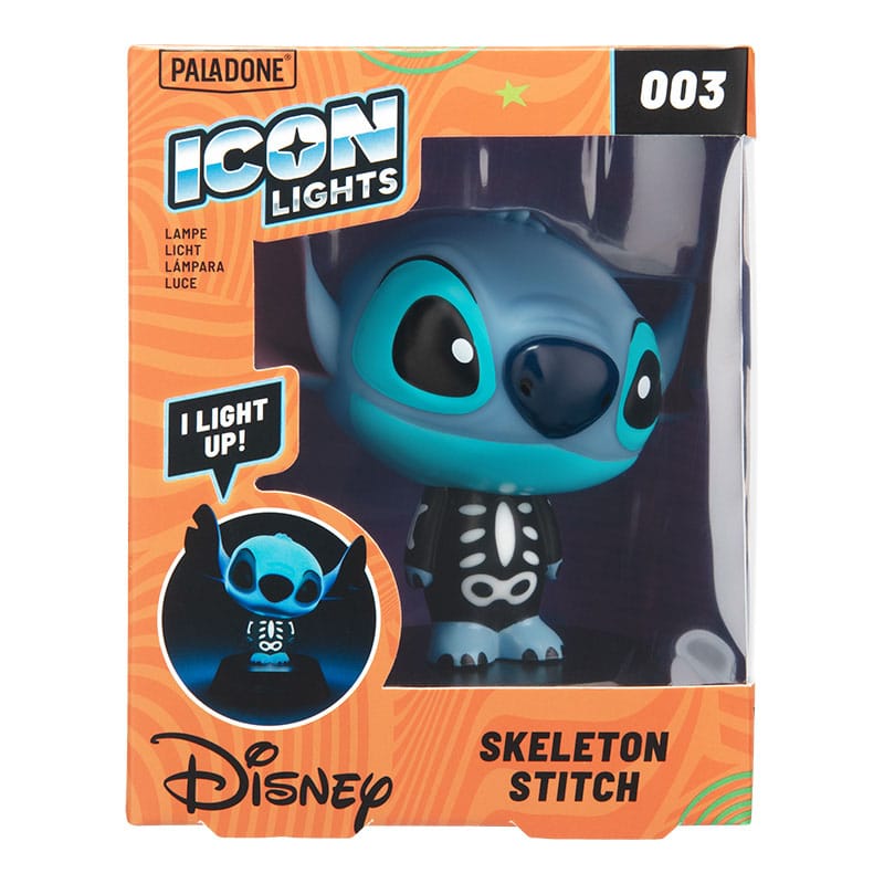 Lilo & Stitch Iconos Esqueléticos de con Luz Stitch 11 cm