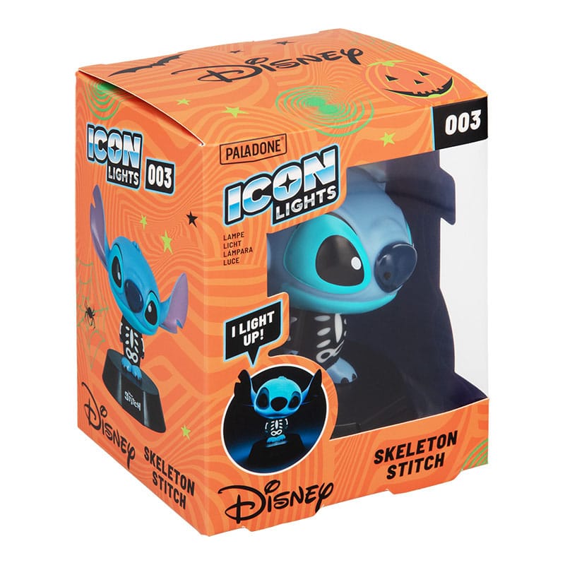 Lilo & Stitch Iconos Esqueléticos de con Luz Stitch 11 cm
