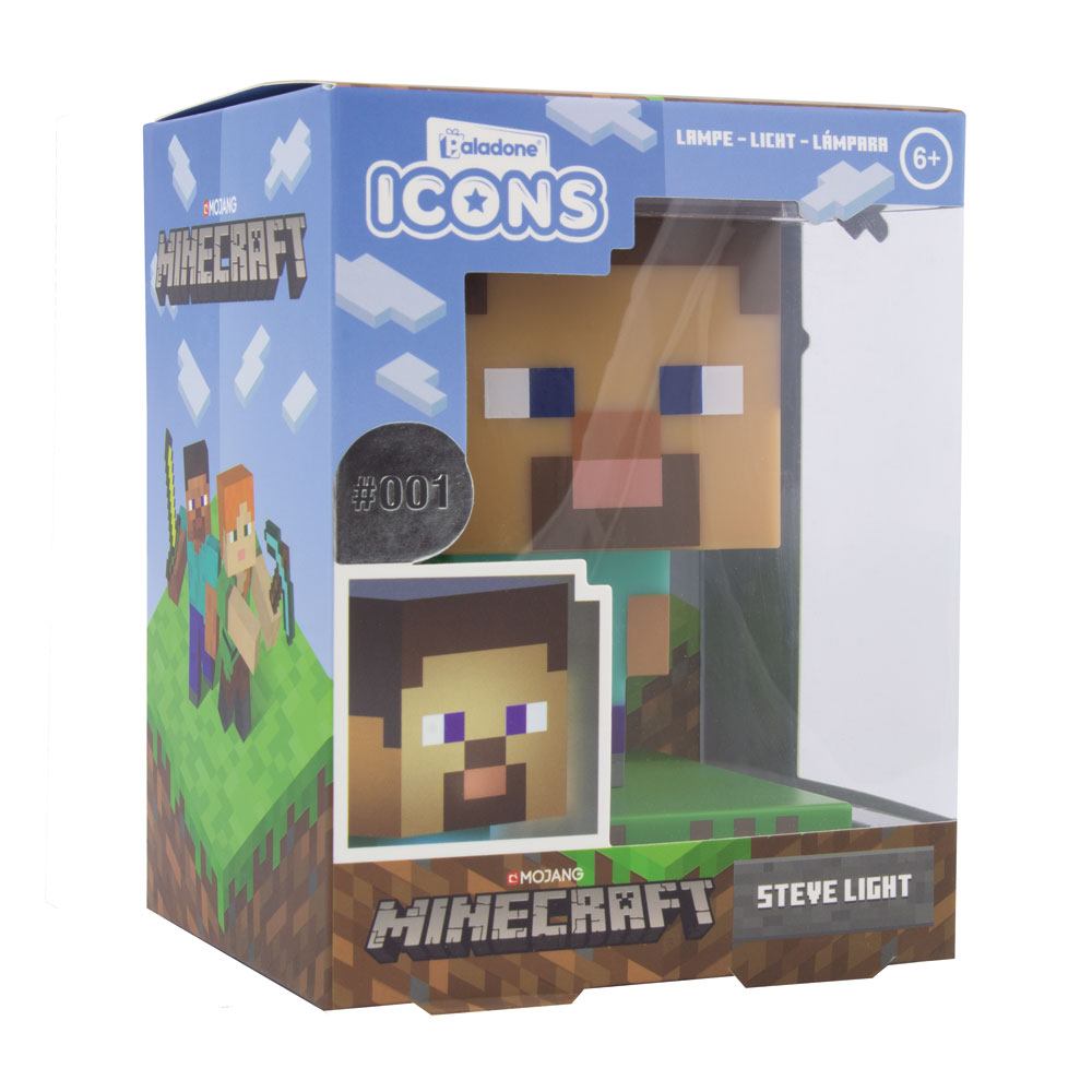 Minecraft Lámpara 3D Icon Steve