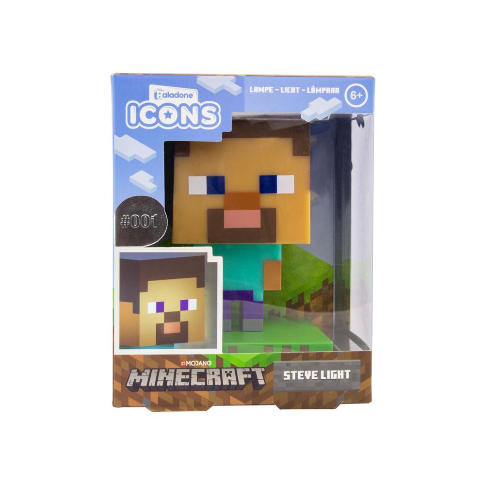 Minecraft Lámpara 3D Icon Steve
