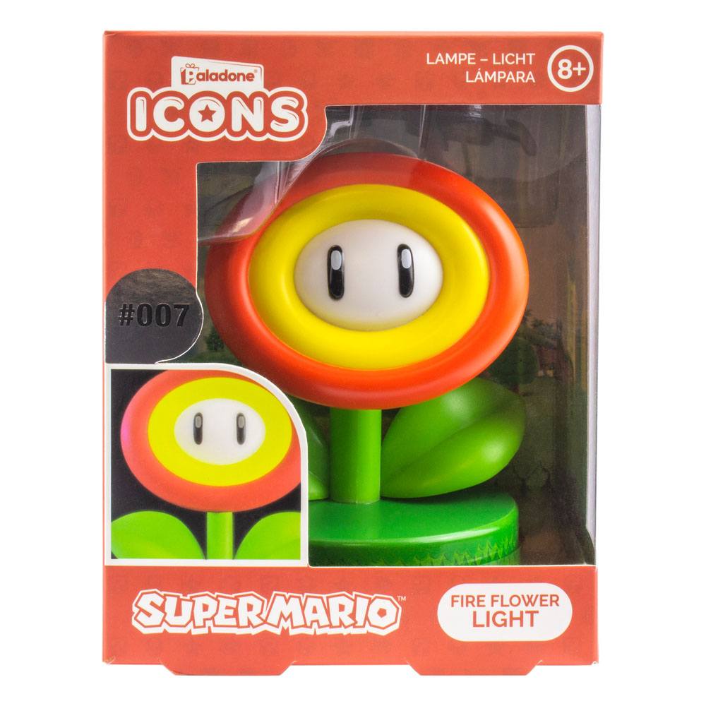 Super Mario Lámpara Icon Fire Flower (V2)