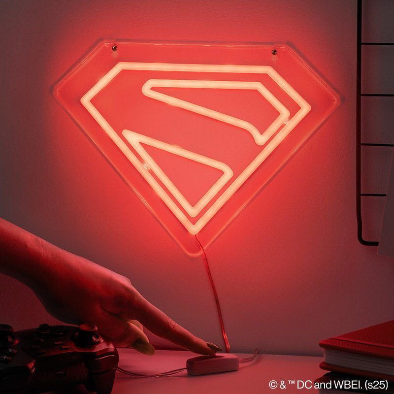 Luz de Neón Led para Montaje en Pared Paladone Superman