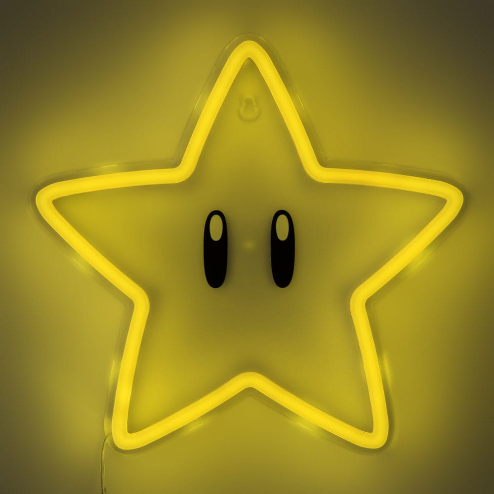 Luz Neon Pared Paladone Super Mario Bros Super Estrella