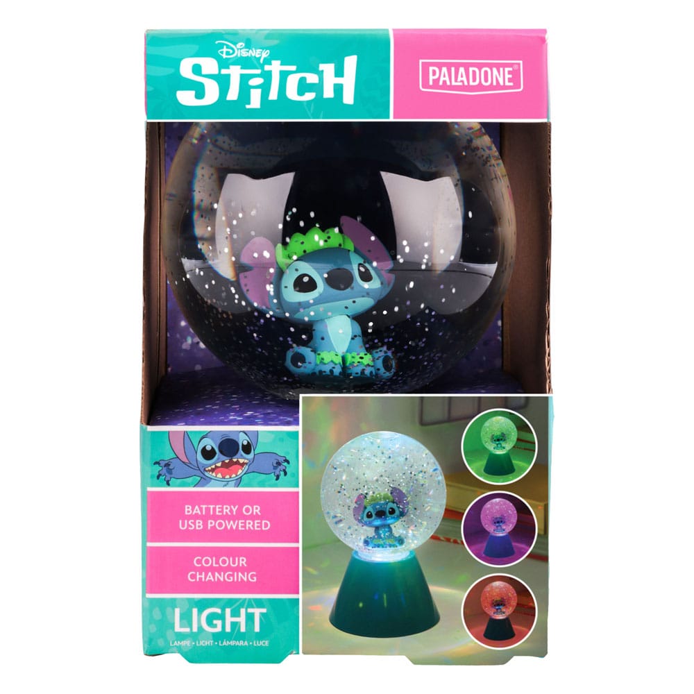 Lilo & Stitch Lámpara LED Stitch Glitter Ball 17 cm