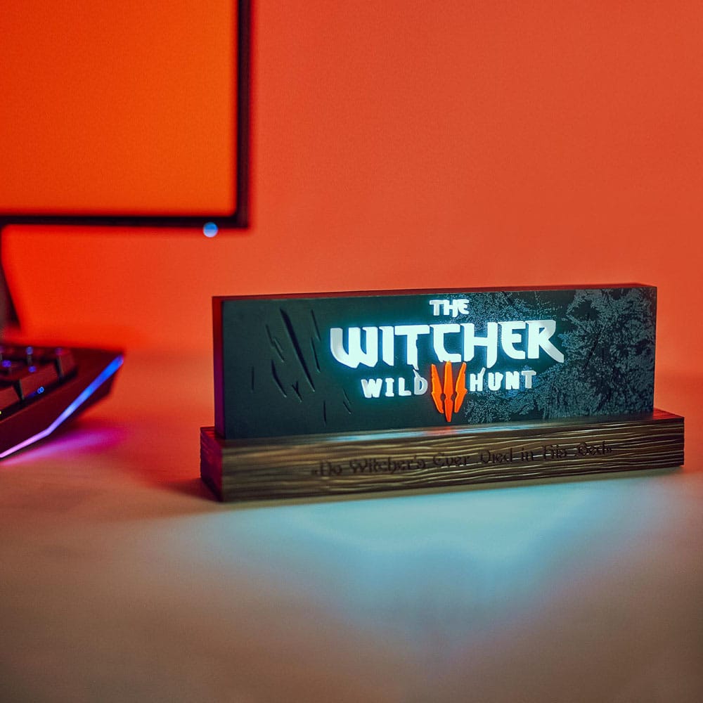 The Witcher Lámpara LED Wild Hunt Logo 22 cm