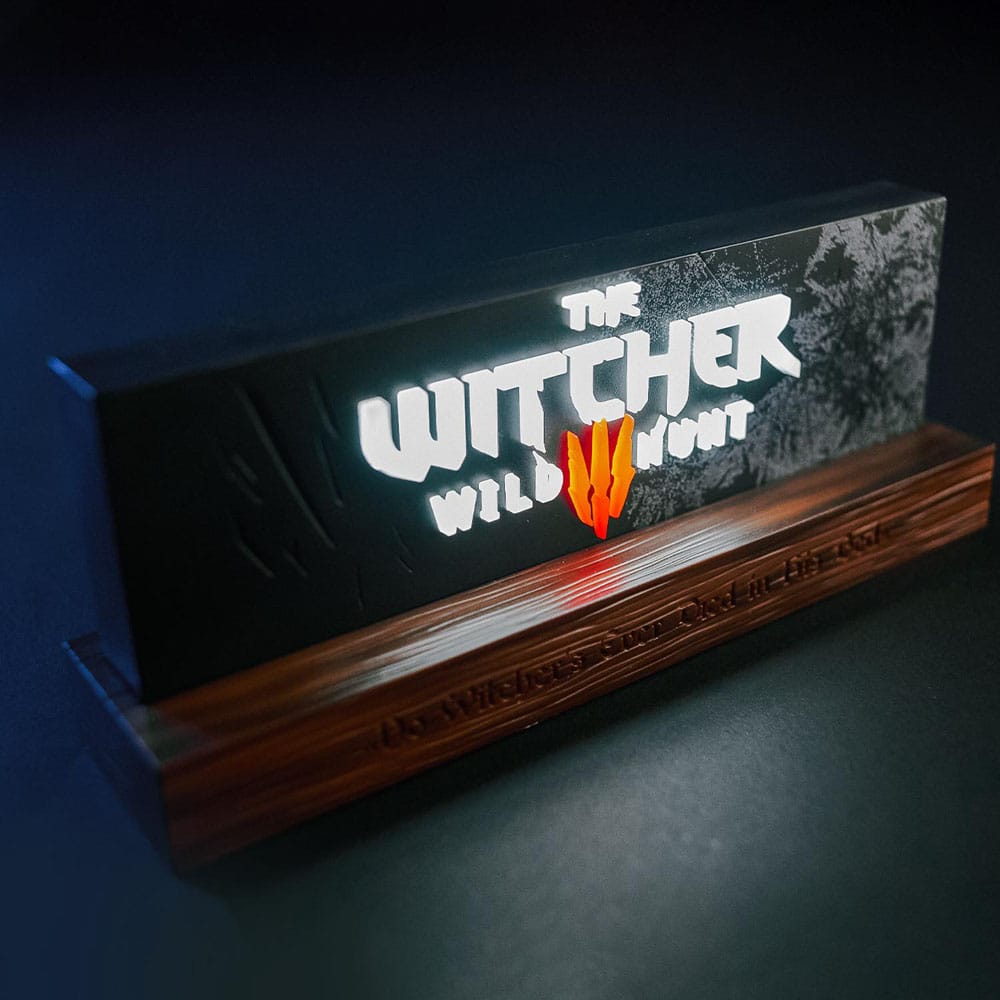 The Witcher Lámpara LED Wild Hunt Logo 22 cm