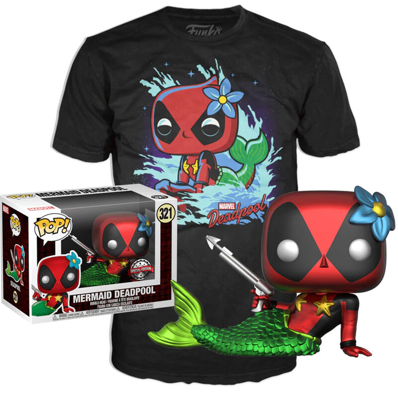Set Figura POP Tee DC Comics Harley Quinn Talla XL Frikytopia