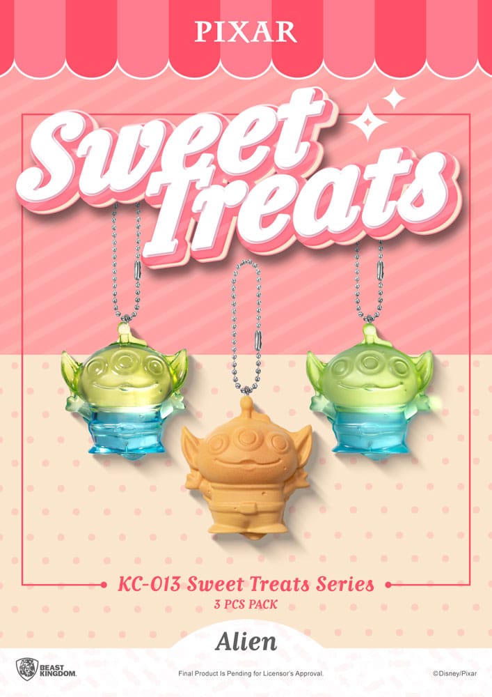 Pixar Pack de 3 Llaveros Sweet Treats Series 4 cm