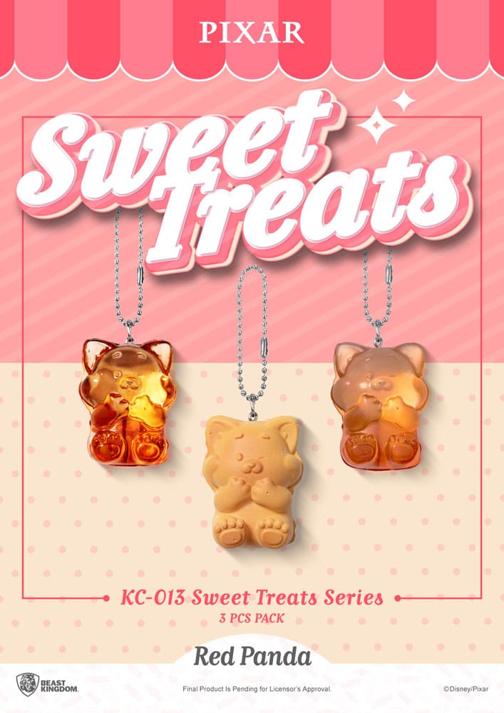 Pixar Pack de 3 Llaveros Sweet Treats Series 4 cm
